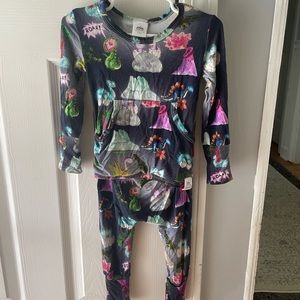 Ready Set Romper long sleeve/long leg - Prehistoric Pals!